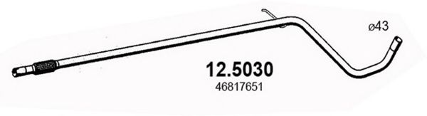 Труба выхлопного газа ASSO 12.5030