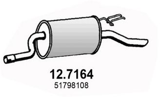 Глушитель выхлопных газов конечный ASSO 12.7164