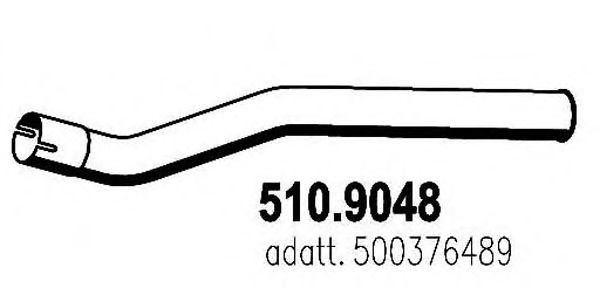 Труба выхлопного газа ASSO 510.9048