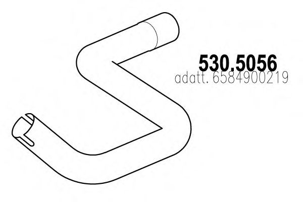 Труба выхлопного газа DINEX 52185