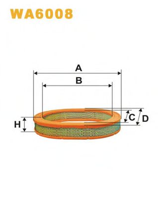 Воздушный фильтр WIX FILTERS WA6008