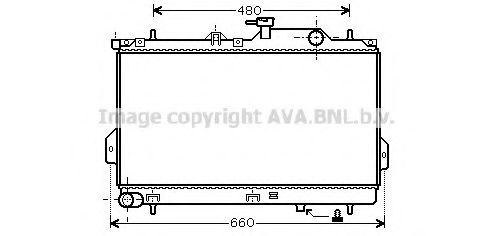 Радиатор, охлаждение двигателя GERI 33044