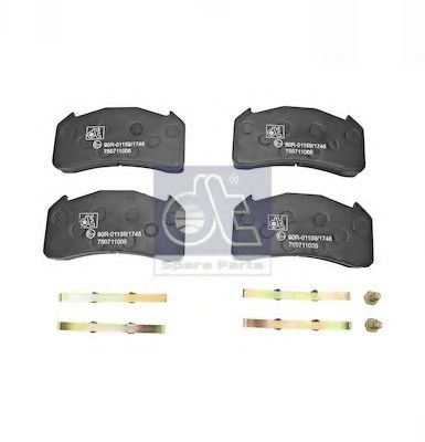 Комплект тормозных колодок, дисковый тормоз DT 29136