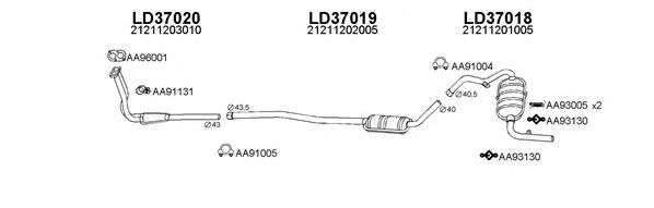 Система выпуска ОГ VENEPORTE 370004