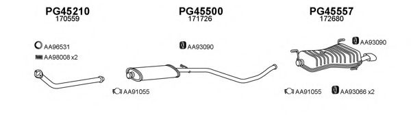 Система выпуска ОГ VENEPORTE 450352