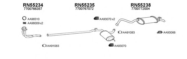 Система выпуска ОГ VENEPORTE 550046