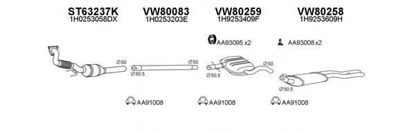 Система выпуска ОГ VENEPORTE 800399