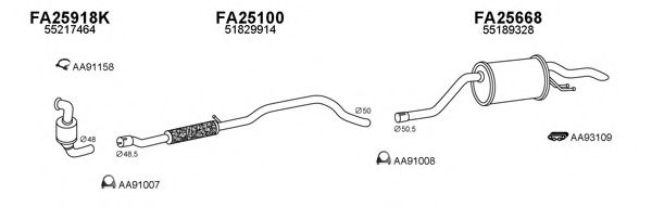 Система выпуска ОГ VENEPORTE 250476