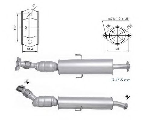 Катализатор MAGNAFLOW 68012D