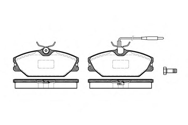 Комплект тормозных колодок, дисковый тормоз WOKING P3083.12