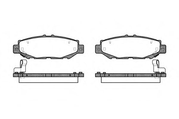 Комплект тормозных колодок, дисковый тормоз WOKING P5243.04