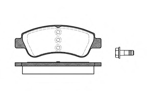 Комплект тормозных колодок, дисковый тормоз WOKING P9403.20