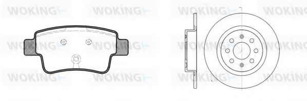Комплект тормозов, дисковый тормозной механизм BENDIX DP23026