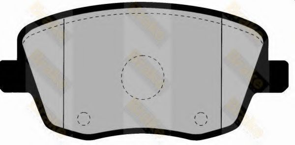 Комплект тормозных колодок, дисковый тормоз Brake ENGINEERING PA1462