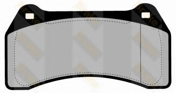 Комплект тормозных колодок, дисковый тормоз Brake ENGINEERING 23489