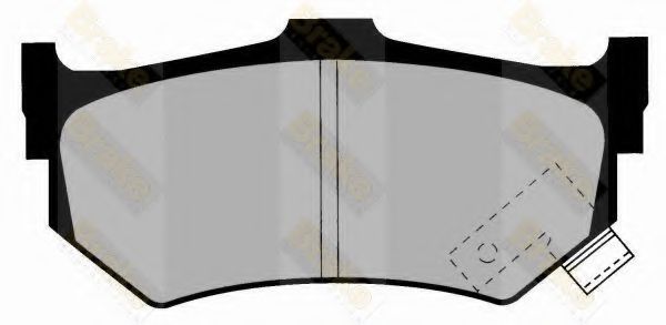 Комплект тормозных колодок, дисковый тормоз Brake ENGINEERING PA370