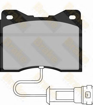 Комплект тормозных колодок, дисковый тормоз Brake ENGINEERING PA485