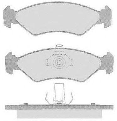 Комплект тормозных колодок, дисковый тормоз RAICAM RA.0384.2