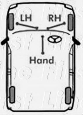 Трос, стояночная тормозная система FIRST LINE FKB1056