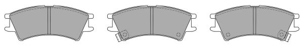 Комплект тормозных колодок, дисковый тормоз FREMAX FBP-1110