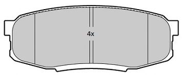 Комплект тормозных колодок, дисковый тормоз FREMAX 24653