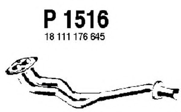 Труба выхлопного газа FENNO P1516