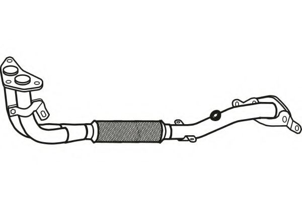 Труба выхлопного газа TESH 301580