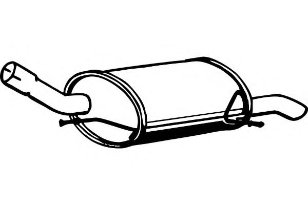 Глушитель выхлопных газов конечный FENNO 4524