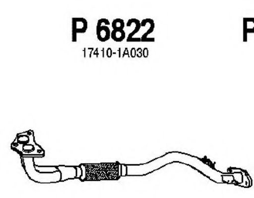 Труба выхлопного газа FENNO P6822