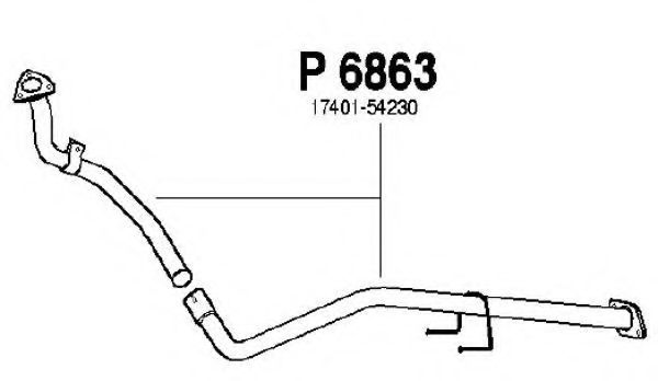 Труба выхлопного газа FENNO P6863