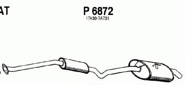 Глушитель выхлопных газов конечный MTS 60722