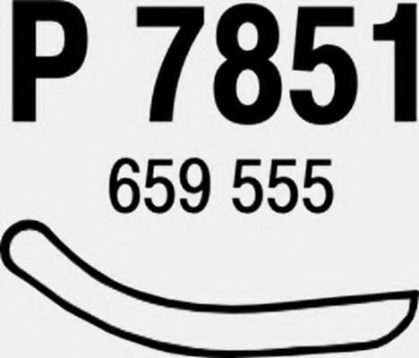 Труба выхлопного газа TEMOT 615009