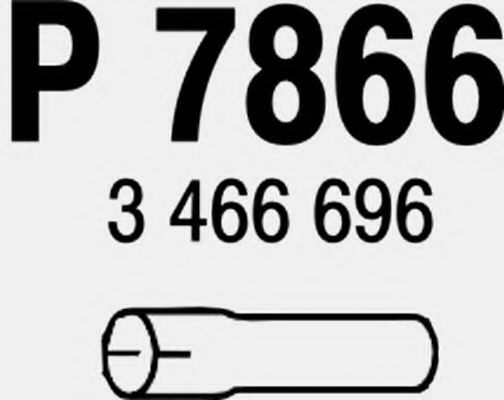 Труба выхлопного газа FENNO P7866
