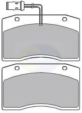 Комплект тормозных колодок, дисковый тормоз COMLINE CBP9018/8