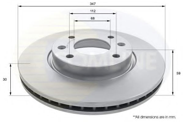 Тормозной диск COMLINE ADC1490V