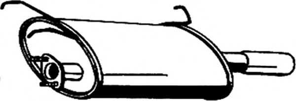 Глушитель выхлопных газов конечный ASMET 22004