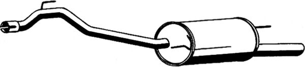 Глушитель выхлопных газов конечный ASMET 04071