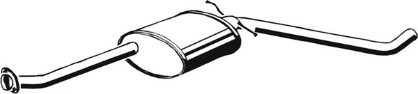 Средний глушитель выхлопных газов ASMET 05.039