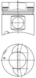 Поршень KOLBENSCHMIDT 92052700