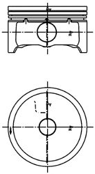 Поршень KOLBENSCHMIDT 99457600