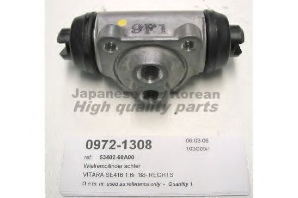 Колесный тормозной цилиндр ASHUKI 0972-1308