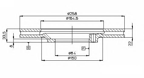 Тормозной диск ASHUKI C654-05