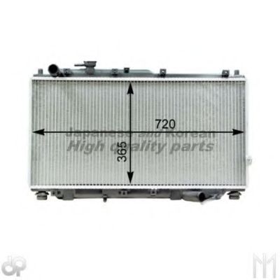 Радиатор, охлаждение двигателя ASHUKI I250-33