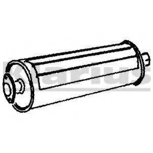 Средний глушитель выхлопных газов KLARIUS 210013