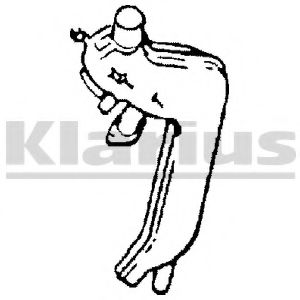 Труба выхлопного газа KLARIUS 210279