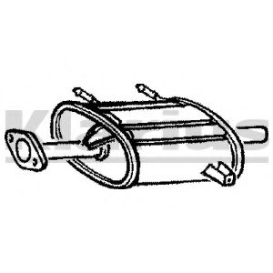 Глушитель выхлопных газов конечный KLARIUS 210593