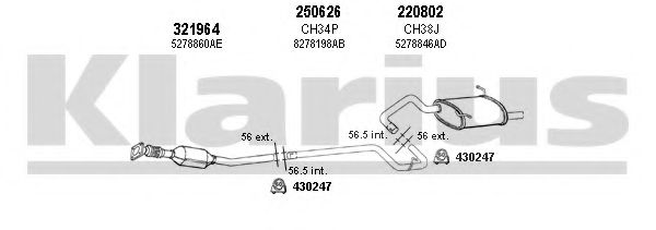 Система выпуска ОГ KLARIUS 220033E