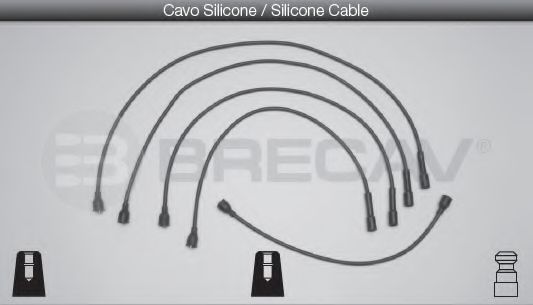 Комплект проводов зажигания BRECAV 02.402