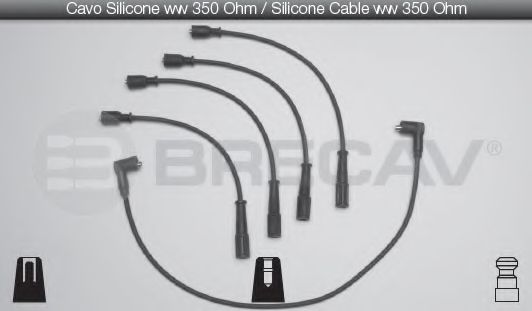 Комплект проводов зажигания BRECAV 03505