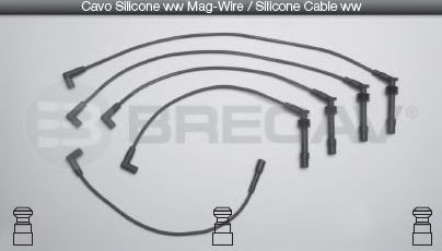 Комплект проводов зажигания BRECAV 09.557